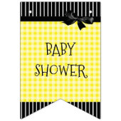 Personalisiertes Sonnenblume-Babydusche Wimpelkette (Zweite Fahne)