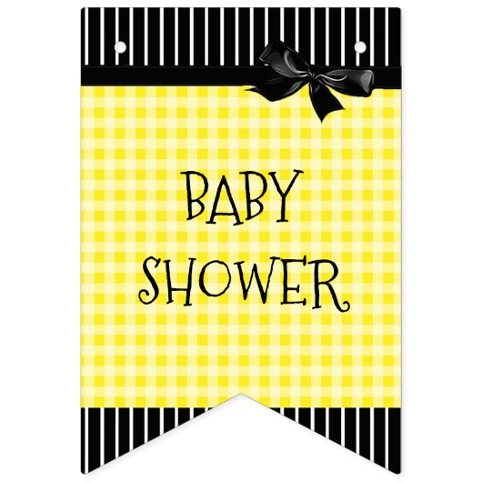 Personalisiertes Sonnenblume-Babydusche Wimpelkette (Zweite Fahne)