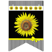 Personalisiertes Sonnenblume-Babydusche Wimpelkette (Dritte Fahne)