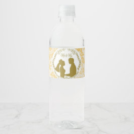 Personalisiertes Sonnenblumen-Blumen-Wasserflasche Wasserflaschenetikett