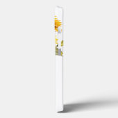 Personalisiertes Sonnenblumen-Initial-Name-Design Case-Mate iPhone Hülle (Rückseite / Links)