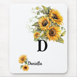 Personalisiertes Sonnenblumen-Mausepad Mousepad