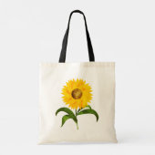 Personalisiertes Sonnenblumenbeutel | 2-seitige Ko Tragetasche (Rückseite)