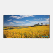 Personalisiertes Sonnenblumenfeld und eine Schreib Schreibtischunterlage (Vorderseite)