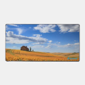 Personalisiertes Sonnenblumenfeld und eine Schreib Schreibtischunterlage (Vorderseite)