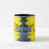 Personalisiertes Sonnenblumenfoto Nah-up Tasse (Zentrum)