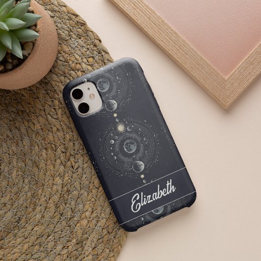 Personalisiertes Sonnenmond Galaxy Sterne Magie Case-Mate iPhone Hülle