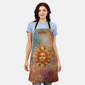 Personalisiertes Sonnenschaubild Schürze (Getragen)