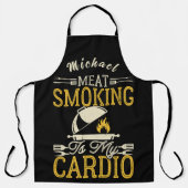 Personalisiertes, sonniges Rauchen ist mein Cardio Schürze (Vorderseite)