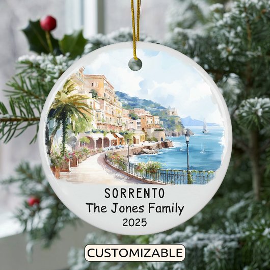 Personalisiertes Sorrento-Ornament, Italien Keramik Ornament