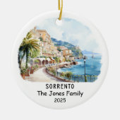 Personalisiertes Sorrento-Ornament, Italien Keramik Ornament (Vorne)