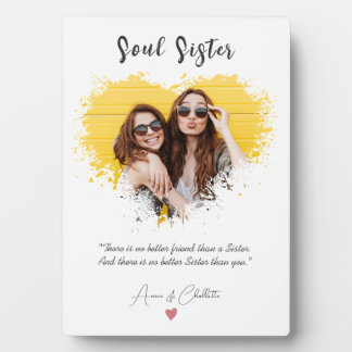 Personalisiertes Soul Sister Definition WaterColor Fotoplatte