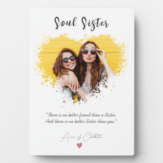 Personalisiertes Soul Sister Definition WaterColor Fotoplatte (Vorderseite)
