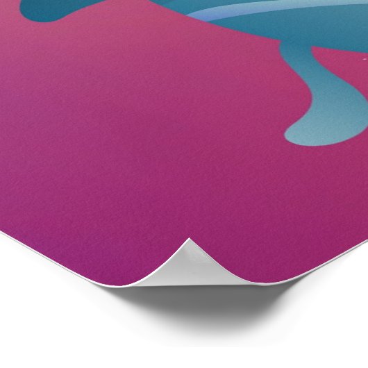 Personalisiertes Space Cat Poster (Ecke)