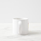 Personalisiertes Spanien-Flagge-Erbe-Geschenk Espressotasse (Rückseite)