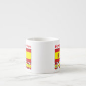 Personalisiertes Spanien-Flagge-Erbe-Geschenk Espressotasse (Vorderseite)