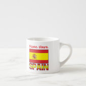 Personalisiertes Spanien-Flagge-Erbe-Geschenk Espressotasse (Rechts)