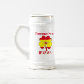 Personalisiertes Spanisch küsst mich, den ich Bierglas (Links)