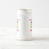 Personalisiertes Spanisch küsst mich, den ich Bierglas (Mittel)