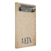 Personalisiertes Spanisches Vanilla-Papier Mini Klemmbrett (Schrägansicht)