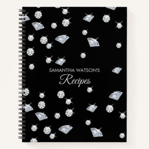 Personalisiertes Sparkor Diamonds Rezepte Kochbuch Notizblock