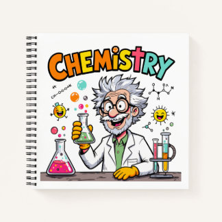 Personalisiertes Spaß-Chemielabor-Wissenschaftler- Notizblock