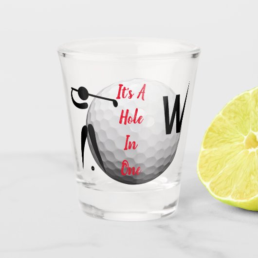 Personalisiertes Spaß-Golf-Zitat-Schuss-Glas Schnapsglas (Vorderseite)