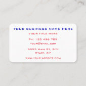 Personalisiertes Special zum Weihnachtsgeschäft Visitenkarte (Rückseite)