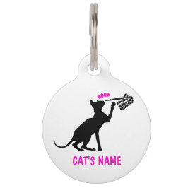 Personalisiertes Sphynx-Katzenskelett-Hand-Nase-Bo Haustiermarke
