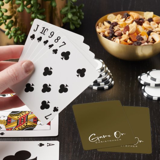 Personalisiertes Spiel Spielkarten (In Situ)