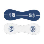 Personalisiertes Spieler-Team-Logo Blau Baseball (Paneele)