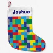 Personalisiertes Spielzeug Kunststoffsteine Kleiner Weihnachtsstrumpf (Vorderseite)