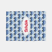 Personalisiertes Spielzeugmuster Kinderleder Fleecedecke (Vorderseite (Horizontal))