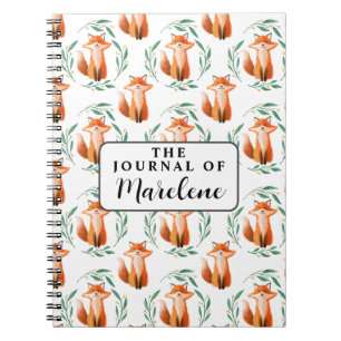 Personalisiertes Spiral-Fotobuch – Süßer Fuchs Notizblock