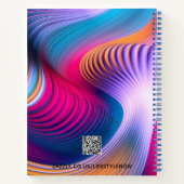 Personalisiertes SpiralNotebook - Abstrakte Kunst Notizblock (Rückseite)