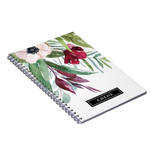 Personalisiertes SpiralNotebook mit tropischer Bri Notizblock (Rechte Seite)