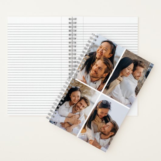Personalisiertes SpiralNotebook mit vier Fotos Notizblock (Innen)