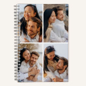 Personalisiertes SpiralNotebook mit vier Fotos Notizblock (Vorderseite)