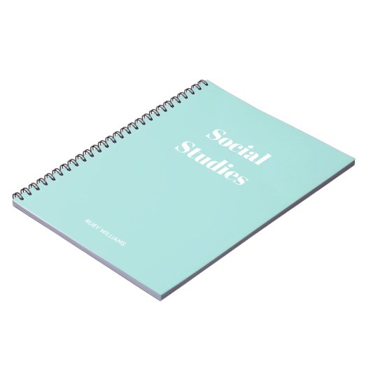 Personalisiertes SpiralNotebook Notizblock (Linke Seite)