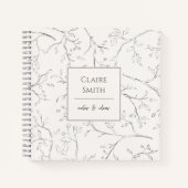 Personalisiertes Spiralnotebook-Zweigbild Notizblock (Vorderseite)