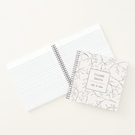 Personalisiertes Spiralnotebook-Zweigbild Notizblock (Innenseite)