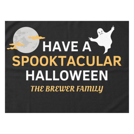 Personalisiertes Spooktacular Halloween-Tablecloth Tischdecke (Vorderseite (Horizontal))