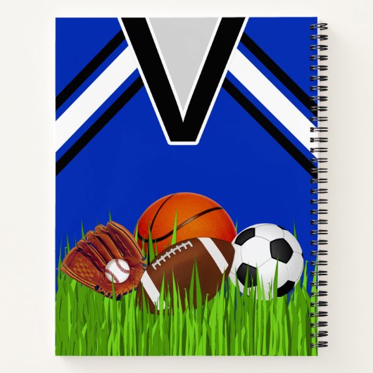 Personalisiertes Sportangebot Notizblock (Rückseite)