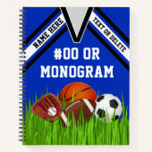 Personalisiertes Sportangebot Notizblock (Vorderseite)