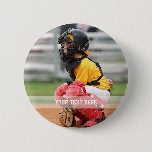 Personalisiertes Sportfoto Button (Vorderseite)