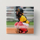 Personalisiertes Sportfoto Button (Vorderseite)