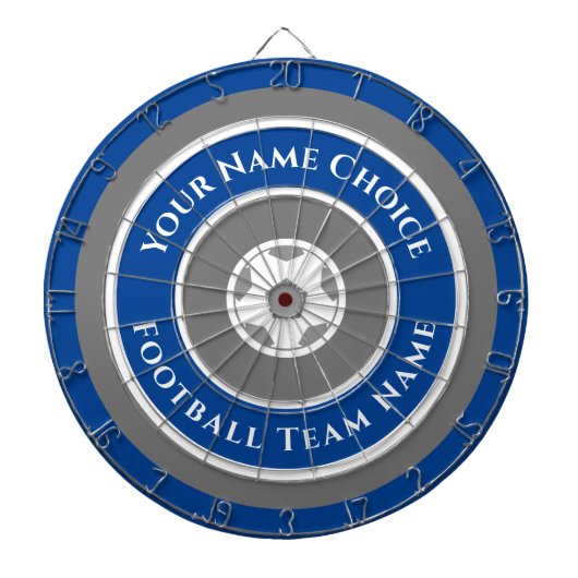 Personalisiertes Sportteam in Blue Dart Board Dartscheibe (vorne)