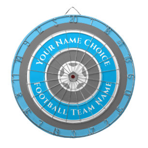 Personalisiertes Sportteam in Light Sky Blue Dartscheibe