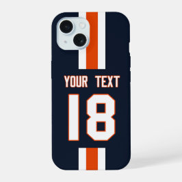 Personalisiertes Sporttrikot iPhone 15 Hülle
