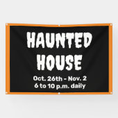 Personalisiertes Spuk-House-Banner Banner (Horizontal)